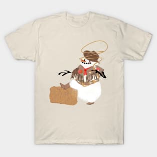 Cowboy Snowman with lasso T-Shirt